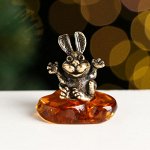 Сувенир &quot;Веселый Кролик&quot;, латунь, 2,0х1,8х1,1 см