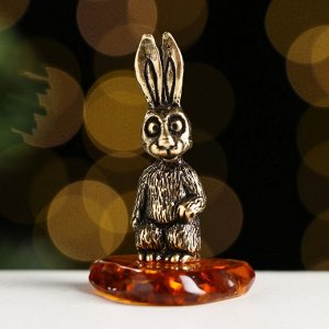 Сувенир "Ушастый Кролик", латунь, 3,8х1,3х1,3 см