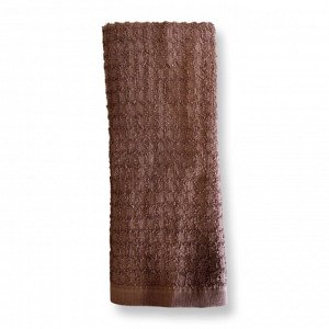 07.SPANY  Полотенце махровое "ORIO" 50х80см, цв.коричневый пл.350 ПГ-12026