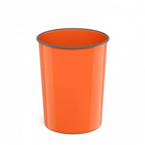 Корзина для бумаг и мусора 13.5 литров ErichKrause Caribbean Sunset, литая, оранжевая