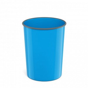 Корзина для бумаг и мусора 13.5 литров ErichKrause Bubble Gum, литая, голубая