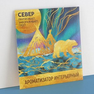 Ароматизатор в конверте «Север», зелёный чай, 11 х 11 см