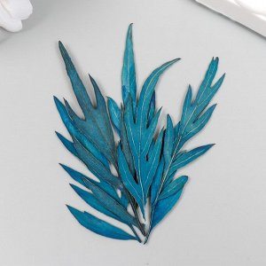 Сухоцвет "Лист полыни горькой" синий h=5-8 см