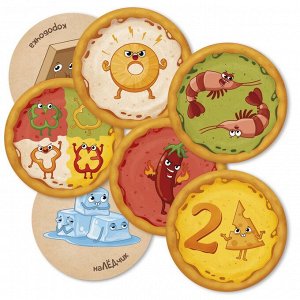 Игра карточная. Una pizza. 60 карточек. 8,2х8,2 см. ГЕОДОМ