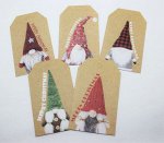 Набор бирок &quot;Merry Christmas&quot;, 10 шт./упк., с веревочкой