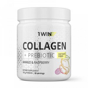 1WIN Коллаген с пребиотическими пищевыми волокнами, Вкус: Манго-Малина, 180 г