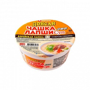 Лапша быстрого приготовления Донсан со вкусом говядины Nongshim, чашка 86 г
