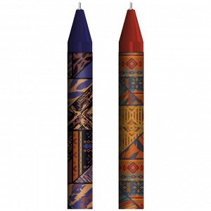 Ручка шариковая автоматическая Berlingo ""Tribe"" синяя, 0,7мм, рисунок на корпусе, ассорти