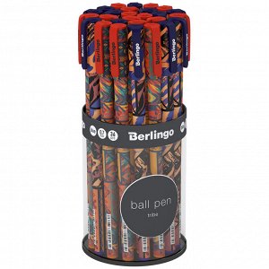 Ручка шариковая Berlingo ""Tribe"" синяя, 0,7мм, рисунок на корпусе, ассорти