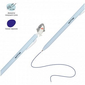 Ручка шариковая автоматическая MESHU ""Sea Cuties"" синяя, 0,7мм, корпус ассорти