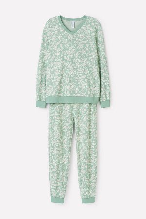 Пижама(Осень-Зима)+mom (весенний зеленый, прованс)