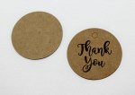 Бирка &quot;Thank you&quot;, 4 см, 10 шт./упк.