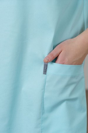 Халат-платье медицинское жен. М-502-2 ткань Элит-145/Стрейч