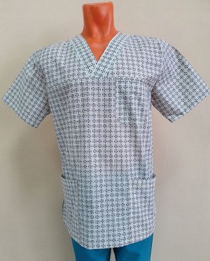 Куртка медицинская мужская М-286-4579 ткань Поплин