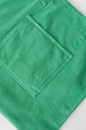 Addax Зеленая большая сумка через плечо с карманом