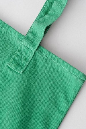 Addax Зеленая большая сумка через плечо с карманом