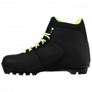 Ботинки лыжные Winter Star comfort, цвет чёрный, лого лайм неон, N, размер 35