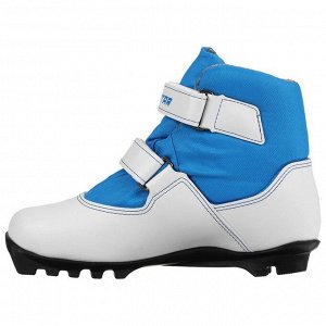 Ботинки лыжные детские Winter Star comfort kids, NNN, искусственная кожа, цвет белый/синий, лого синий, размер 31