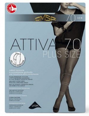 Колготки классические, Omsa, Attiva 70 XXL Plus size