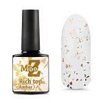 Rich top MOOZ Amber глянцевый топ с золотой поталью без липкого слоя