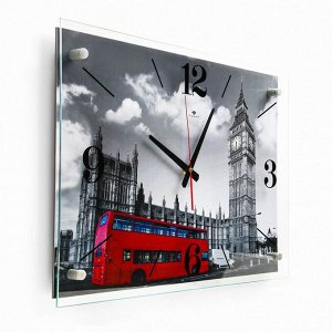 Часы настенные, серия: Город, "Лондон", плавный ход, 40 х 56 см