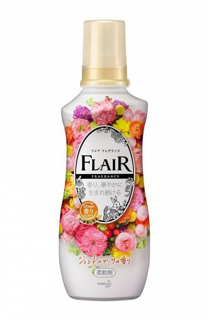 KAO "Flair Gentle&Bouque" Кондиционер для белья, элегантный аромат цветочного букета, основа, 540мл