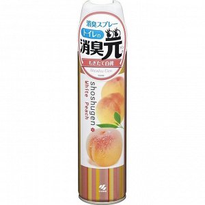 KOBAYASHI "Shoshugen White Peach" Освежитель-аэрозоль для туалета, 280 мл