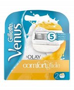 Gillette Venus Olay comfortglide, сменные кассеты, 2шт