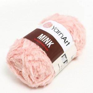 Пряжа "Mink" 100% полиамид 75м/50гр (341 бл. розовый)