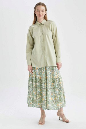 Марокканская юбка-миди классического кроя с узором