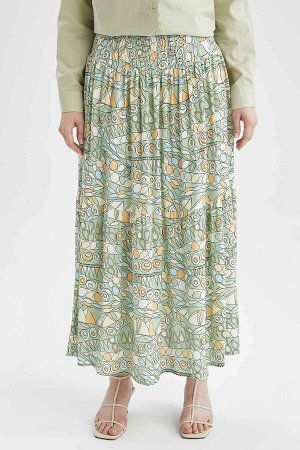 Марокканская юбка-миди классического кроя с узором
