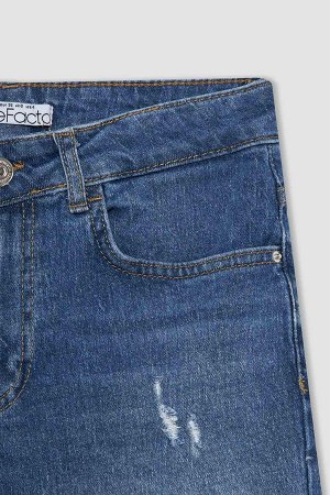 Экологичные мини-джинсовые шорты