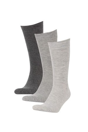 Мужские длинные носки из 3 пар хлопка