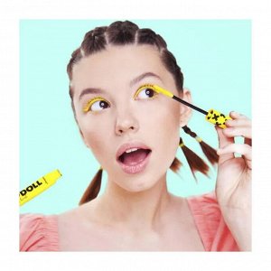 BELORDESIGN Тушь для ресниц BAD DOLL Объемная МАНИЯ ЦВЕТА желтая