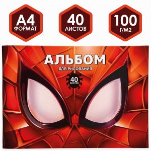 MARVEL Альбом для рисования 40 листов, &quot;&quot;Супергерой&quot;&quot;, Человек-паук