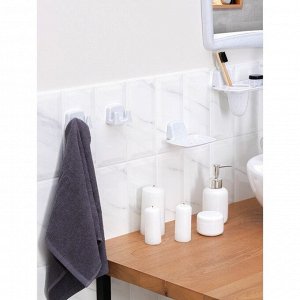 Набор для ванной комнаты, цвет белый мрамор