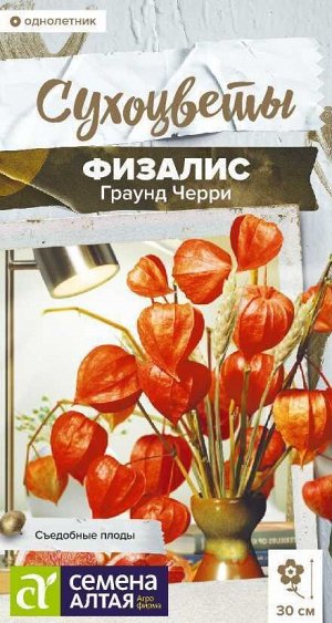 Физалис Граунд Черри земляничный /Сем Алт/цп 0,1 гр. однолетник Сухоцветы