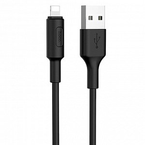 Кабель USB - Apple lightning Hoco X25  100см 2A (black)