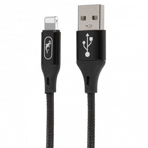 Кабель USB - Apple lightning SKYDOLPHIN S55L  100см 2,4A (black)