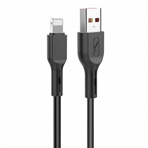 Кабель USB - Apple lightning SKYDOLPHIN S58L  100см 2,4A (black)