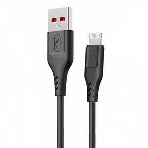 Кабель USB - Apple lightning SKYDOLPHIN S61L  100см 2,4A (black)