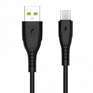 Кабель USB - micro USB SKYDOLPHIN S08V  100см 3,5A (black)