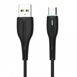 Кабель USB - micro USB SKYDOLPHIN S48V  100см 3A (black)