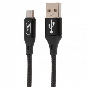 Кабель USB - micro USB SKYDOLPHIN S55V  100см 2,4A (black)