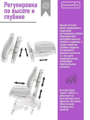 Детское ортопедическое кресло Anatomica Armata черное