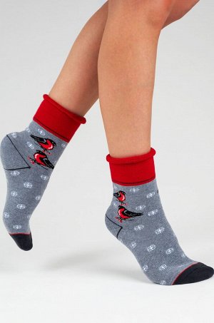 Женские махровые носки Красная ветка