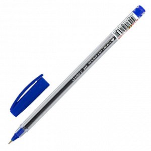 Ручка шариковая масляная STAFF Basic OBP-306, СИНЯЯ, игольчатый узел 0,7 мм, линия 0,35 мм, 143009