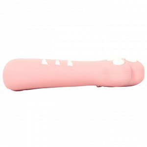 Пенал - косметичка ЮНЛАНДИЯ на молнии, силикон, Paw Pink, розовый, 20х7 см, 1 шт., 270057
