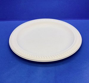 Тарелка закусочная Д 230 мм, белая, кукурузный крахмал, 1*25 шт.