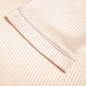 Пижама женская (халат, брюки) MINAKU: Light touch цвет молочный, 50
